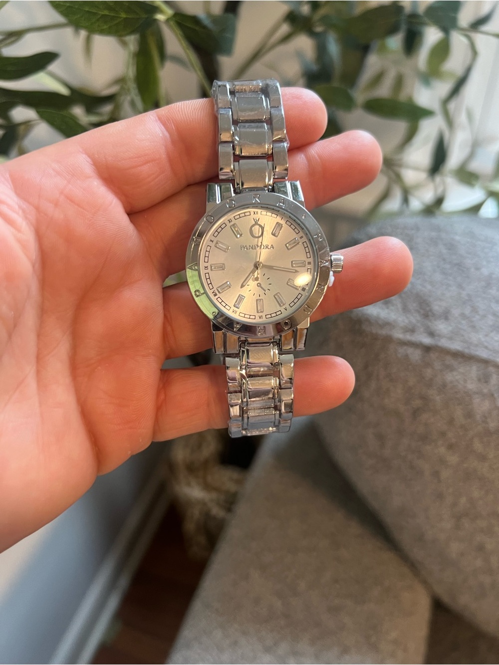 Pandora Silver-Tone Ladies Bracelet Watch